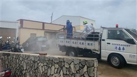 澎湖,消毒（圖／翻攝自賴峰偉臉書）