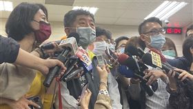 陳時中對總統造訪視察做回應。（圖／記者簡浩正攝影）