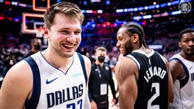 ▲東契奇（Luka Doncic）飆46分，獨行俠第7戰遭快艇淘汰。（圖／翻攝自快艇推特）