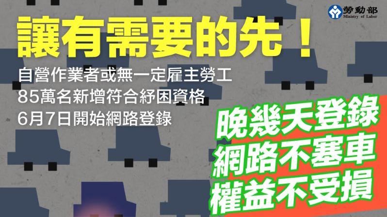 紓困網站開放首日塞爆　勞動部回應了