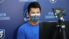 高國麟接受視訊訪問。（圖／富邦悍將提供）