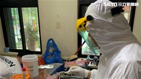 快篩隊,陽性,確診,新北,社會局提供