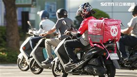 foodpanda外送員。（圖／記者林士傑攝影）