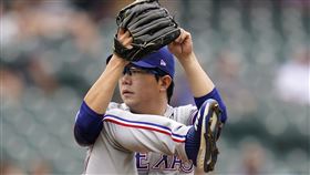 ▲德州遊騎兵韓國左投梁玹種高抬腳出手。（資料照／美聯社／達志影像）