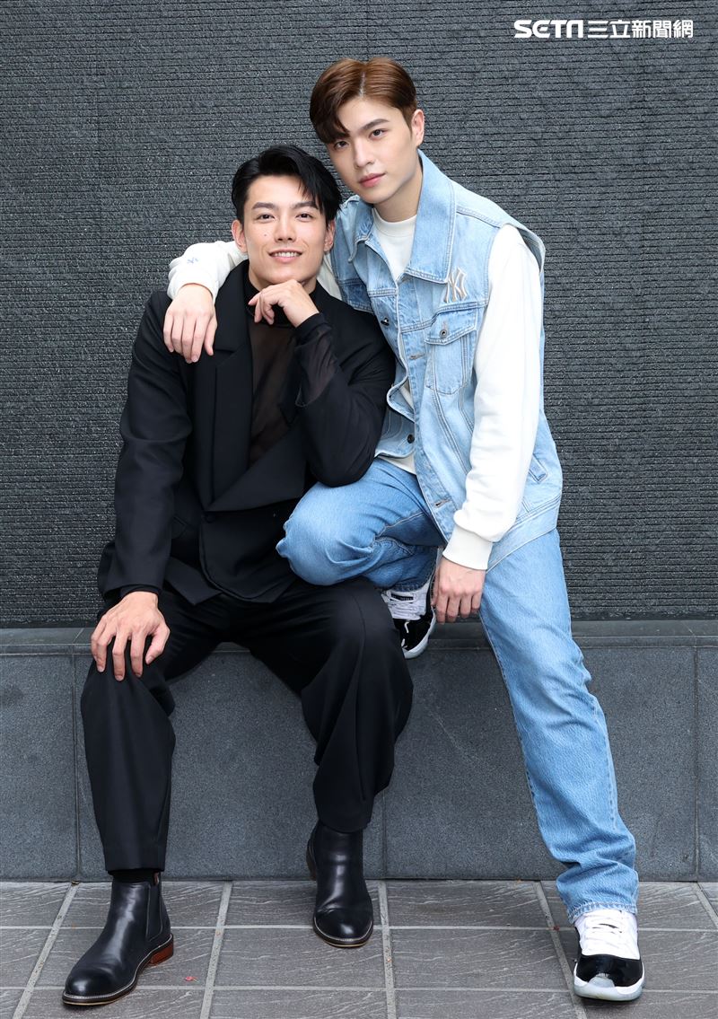 王碩漢、賴東賢三立新聞網專訪。（記者邱榮吉/攝影）