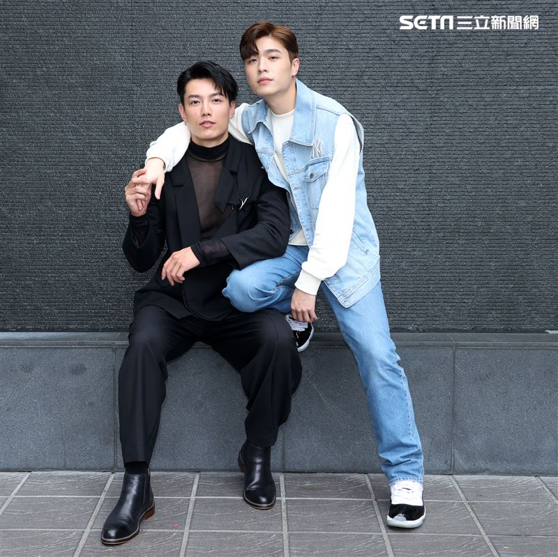 王碩漢、賴東賢三立新聞網專訪。（記者邱榮吉/攝影）