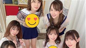 伊東愛瑠合體多位女優（圖／翻攝自wish.meru IG）