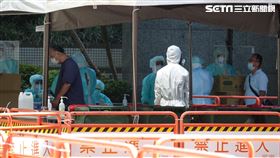 台北市針對壹電視「黃區」人員進行快篩，150人全是陰性。（圖／翻攝畫面）