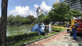 台中公園，浮屍（圖／翻攝畫面）