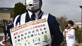 東京奧運社交距離。（圖／美聯社／達志影像）