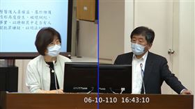 民進黨立委蘇治芬質詢陳時中（圖／翻攝自蘇治芬臉書）