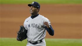 ▲查普曼（Aroldis Chapman）挨再見全壘打，吞本季首敗。（圖／美聯社／達志影像）