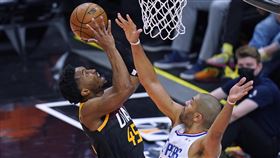 ▲米契爾（Donovan Mitchell）攻下全場最高37分。（圖／美聯社／達志影像）