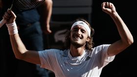 ▲西西帕斯（Stefanos Tsitsipas）晉級法網男單決賽。（圖／美聯社／達志影像）