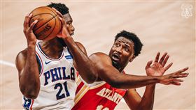 ▲恩比德（Joel Embiid）攻下全隊最高27分。（圖／翻攝自76人推特）