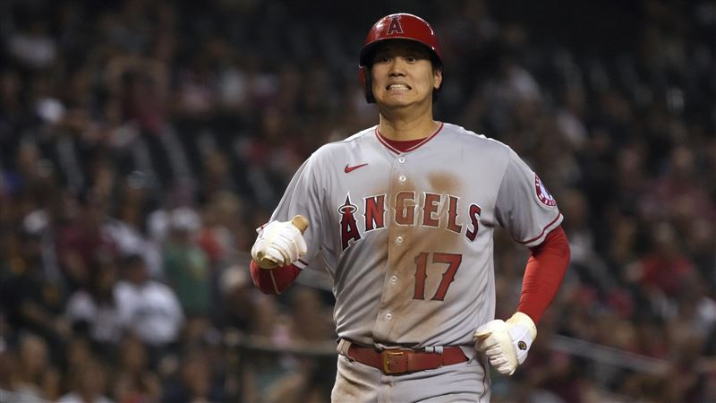 大谷翔平5局8K　打二壘打守右外野