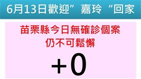 電子廠群聚爆發後苗栗今天確診+0　徐耀昌：歡迎嘉玲回家（圖／翻攝自徐耀昌加油讚）