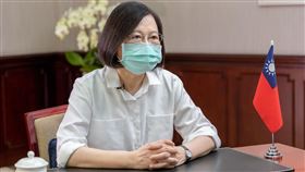 蔡英文針對防疫工作發表談話（圖／總統府提供）