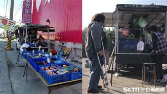 身障夫妻一個月零收入　跛腳路邊賣襪