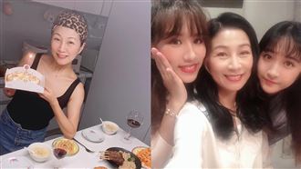 方文琳56歲生日　同框2女兒像姐妹