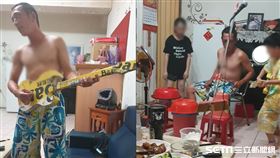 爸爸帶兒女在家開演唱會／吳孟芳授權提供