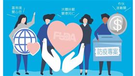 ▲抗疫期間，富易達保險經紀人攜手同仁共挺時艱。（圖／業者提供）