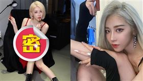 美麗妄娜曬出自己身穿火紅色洋裝，超深V讓豪乳彷彿下一秒險洩出。（圖／翻攝自wanna10_4 IG）