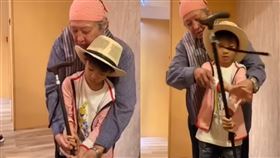 洪金寶,洪天明,耍棍,孫子