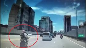台北市，市民大道，重機，骨折，變換車道，抱緊