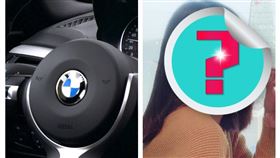 女星馬諾與BMW（圖／翻攝自馬諾Melissa微博與Pixabay圖庫）