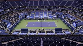 ▲美網去年閉門打，今年全面開放觀眾。（圖／美聯社／達志影像）