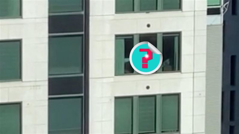 對面2團肉色狂晃！上班族抬頭全嗨炸