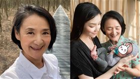譚艾珍跟女兒歐陽靖如今合力撫養孫子「新醬」。（圖／翻攝自臉書）
