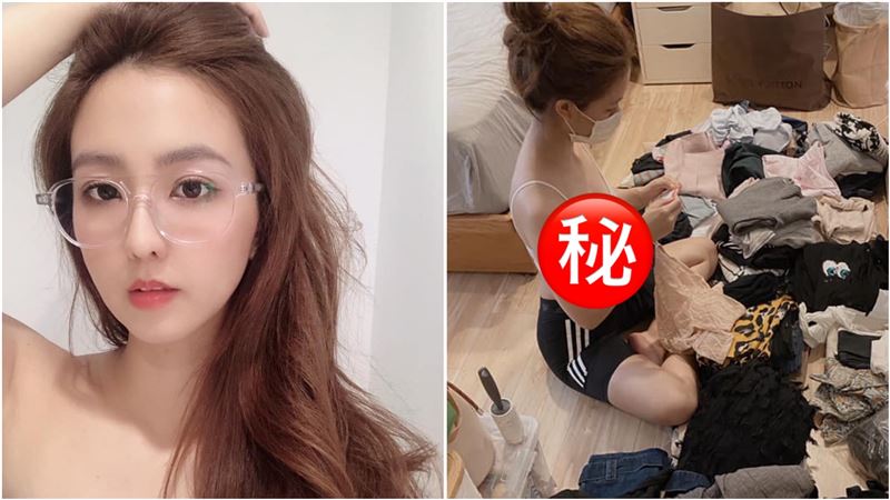 周曉涵居家太辣！上帝視角美胸全看光