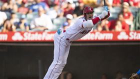 ▲大谷翔平閃球表情豐富。（圖／美聯社／達志影像）