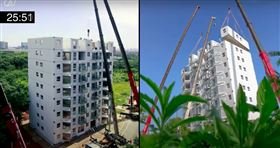 中國蓋的…你敢住嗎？「28小時」蓋好10層樓公寓，圖／翻攝自BROAD Group YouTube