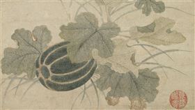 錢選〈秋瓜圖〉(翻攝自台北故宮官網)