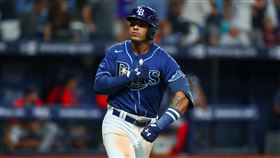 ▲光芒新秀法蘭柯（Wander Franco）生涯首安是追平3分彈。（圖／翻攝自光芒推特）