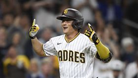 ▲金河成面對Clayton Kershaw擊出第5轟。（圖／美聯社／達志影像）