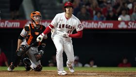 ▲大谷翔平3打數吞3K。（圖／美聯社／達志影像）