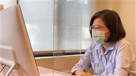 蔡英文、視訊、中常會（圖／民進黨提供）