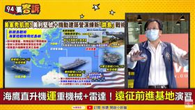 美利堅號+美軍新跳島戰術守南海！壓制共機趴趴走(圖/94要客訴)
