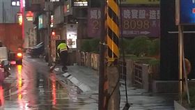 新北市,汐止,暖警,碎石,掃地,汐止分局