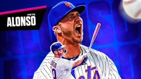 上屆冠軍阿隆索（Pete Alonso）拚衛冕。（圖／翻攝自大聯盟推特）