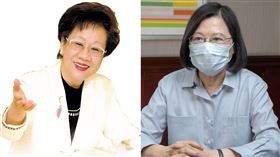 呂秀蓮、蔡英文（組合圖／翻攝自臉書、總統府提供）