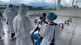 中信兄弟二軍接受篩檢。（圖／中信兄弟提供）