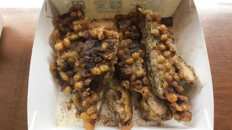 豬排長滿雞皮疙瘩　他傻：炸克蘇魯？
