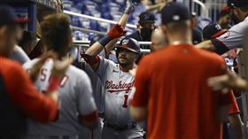 ▲舒瓦伯（Kyle Schwarber）近5戰敲8轟。（圖／美聯社／達志影像）