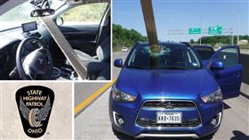 ▲俄亥俄州公路巡邏隊貼出事發照片。（圖／翻攝自推特@OSHP_NEOhio）

