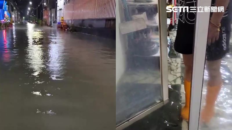 雨彈夜襲屏東　林邊、東港傳積水災情